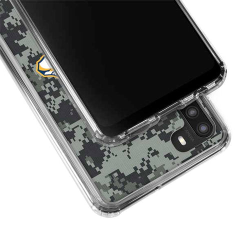 NHL Nashville Predators Camo Galaxy A21 Clear Case
