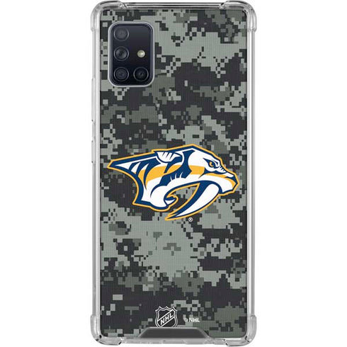 NHL Nashville Predators Camo Galaxy A51 5G Clear Case