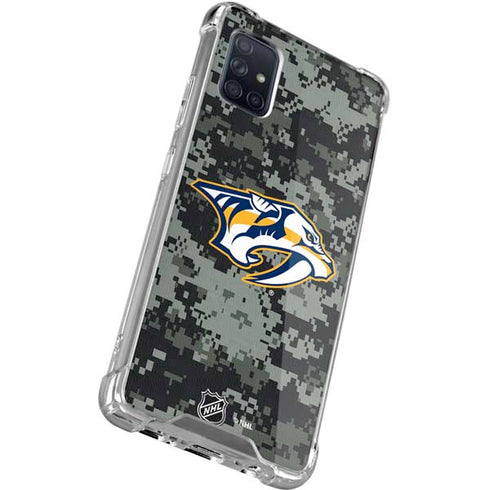 NHL Nashville Predators Camo Galaxy A51 5G Clear Case