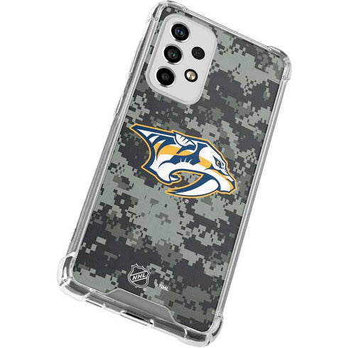 NHL Nashville Predators Camo Galaxy A53 5G Clear Case