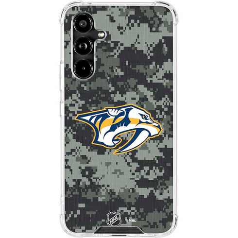 NHL Nashville Predators Camo Galaxy A54 5G Clear Case