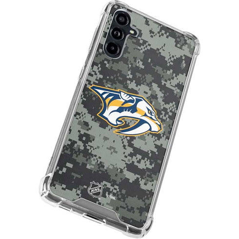 NHL Nashville Predators Camo Galaxy A54 5G Clear Case