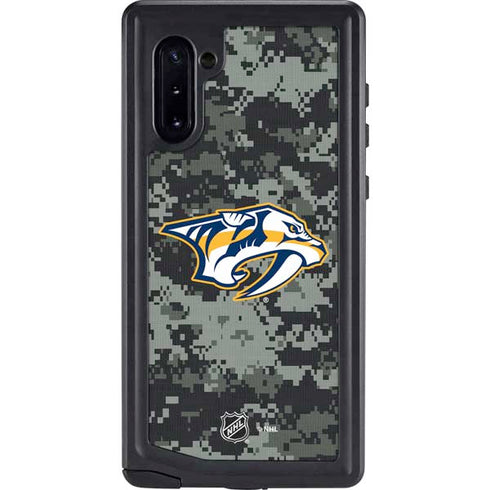 NHL Nashville Predators Camo Galaxy Note 10 Waterproof Case