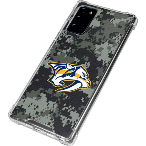 NHL Nashville Predators Camo Galaxy Note20 5G Clear Case