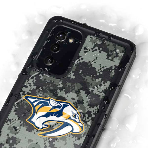 NHL Nashville Predators Camo Galaxy Note20 5G Waterproof Case