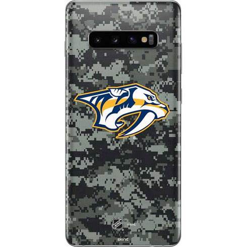 NHL Nashville Predators Camo Galaxy S10 Plus Skin
