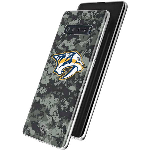 NHL Nashville Predators Camo Galaxy S10 Plus Skin