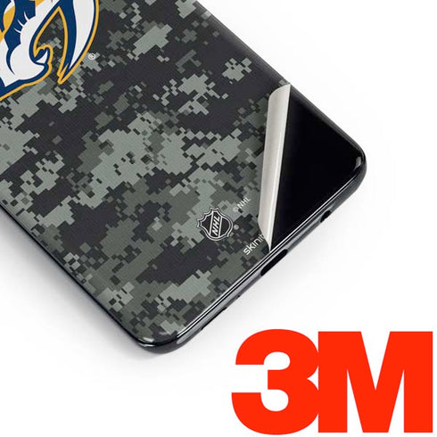 NHL Nashville Predators Camo Galaxy S10 Plus Skin