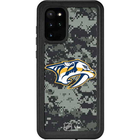 NHL Nashville Predators Camo Galaxy S20 Plus Waterproof Case