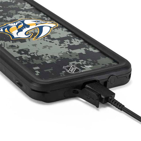 NHL Nashville Predators Camo Galaxy S20 Plus Waterproof Case