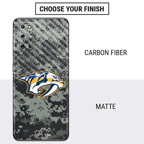 NHL Nashville Predators Camo Galaxy S20 Skin
