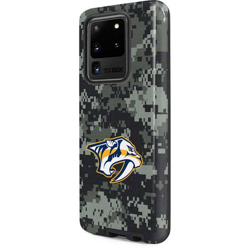 NHL Nashville Predators Camo Galaxy S20 Ultra 5G Pro Case