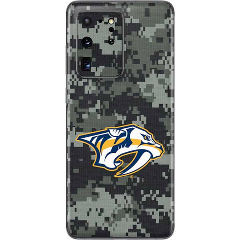 NHL Nashville Predators Camo Galaxy S20 Ultra 5G Skin