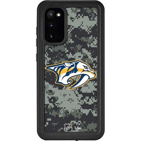 NHL Nashville Predators Camo Galaxy S20 Waterproof Case