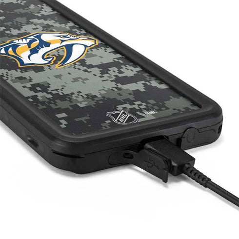 NHL Nashville Predators Camo Galaxy S20 Waterproof Case