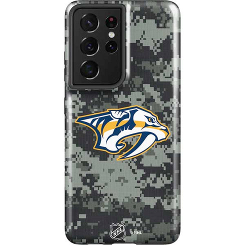 NHL Nashville Predators Camo Galaxy S21 Ultra 5G Pro Case
