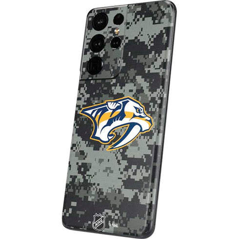 NHL Nashville Predators Camo Galaxy S21 Ultra 5G Skin