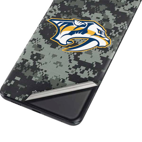 NHL Nashville Predators Camo Galaxy S21 Ultra 5G Skin