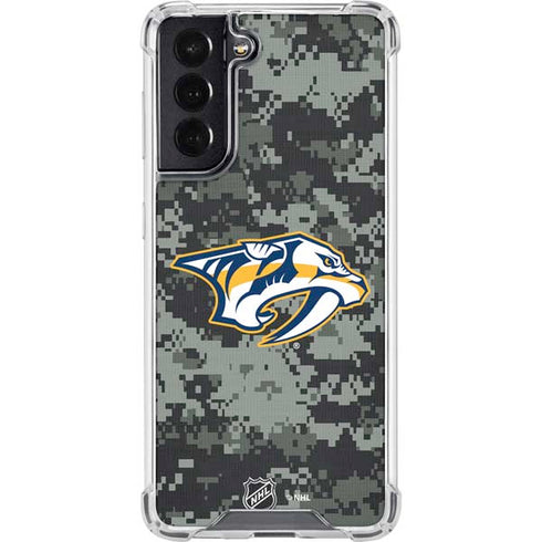NHL Nashville Predators Camo Galaxy S22 Clear Case