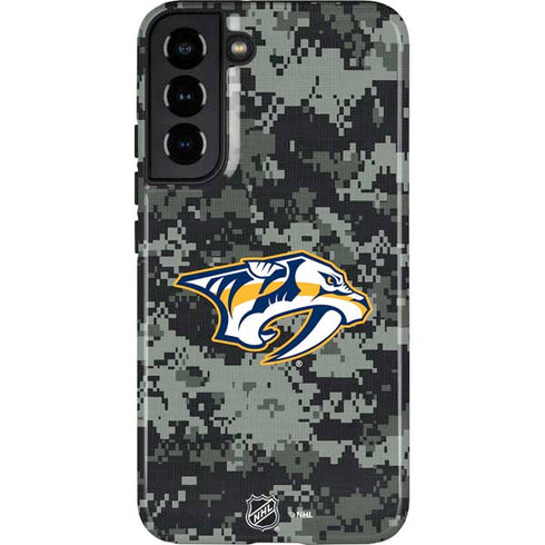 NHL Nashville Predators Camo Galaxy S22 Plus Pro Case