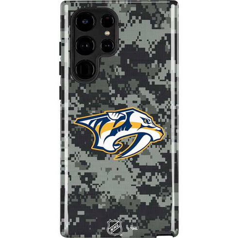 NHL Nashville Predators Camo Galaxy S22 Ultra Pro Case