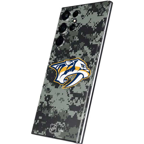 NHL Nashville Predators Camo Galaxy S22 Ultra Skin