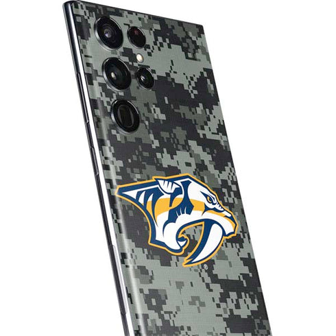 NHL Nashville Predators Camo Galaxy S22 Ultra Skin