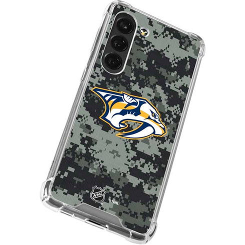 NHL Nashville Predators Camo Galaxy S23 Clear Case