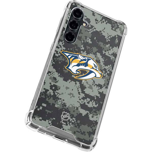 NHL Nashville Predators Camo Galaxy S23 FE Clear Case
