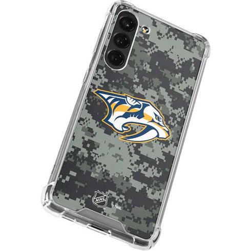NHL Nashville Predators Camo Galaxy S23 Plus Clear Case
