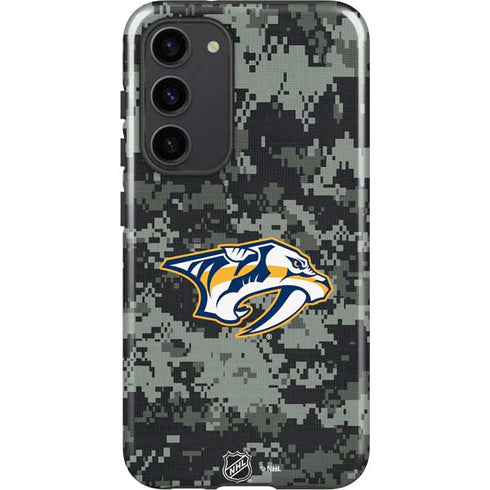 NHL Nashville Predators Camo Galaxy S23 Plus Pro Case