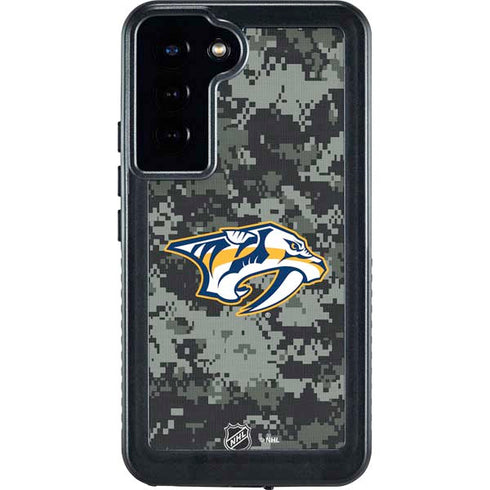 NHL Nashville Predators Camo Galaxy S23 Plus Waterproof Case