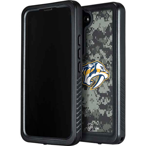 NHL Nashville Predators Camo Galaxy S23 Plus Waterproof Case