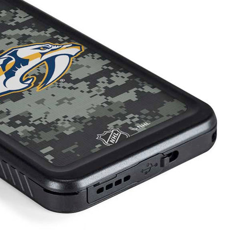 NHL Nashville Predators Camo Galaxy S23 Plus Waterproof Case