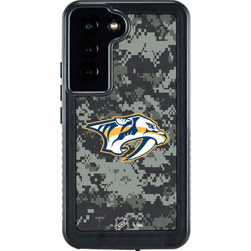 NHL Nashville Predators Camo Galaxy S23 Waterproof Case