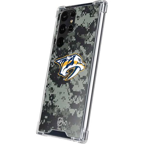 NHL Nashville Predators Camo Galaxy S24 Ultra Clear Case