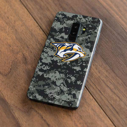 NHL Nashville Predators Camo Galaxy S9 Plus Skin