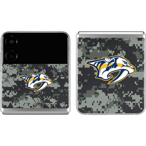 NHL Nashville Predators Camo Galaxy Z Flip4 5G Skin