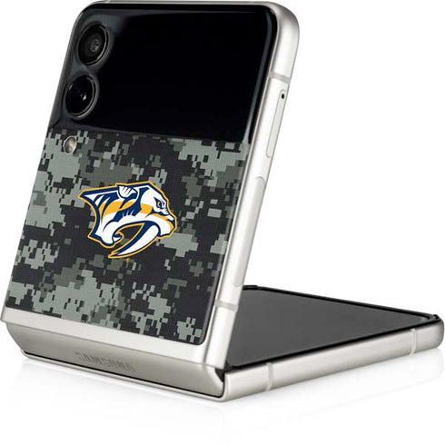 NHL Nashville Predators Camo Galaxy Z Flip4 5G Skin