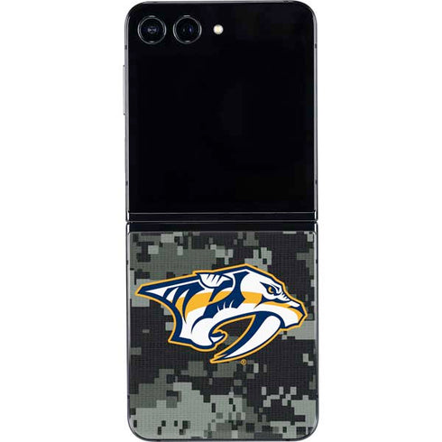 NHL Nashville Predators Camo Galaxy Z Flip5 5G Skin