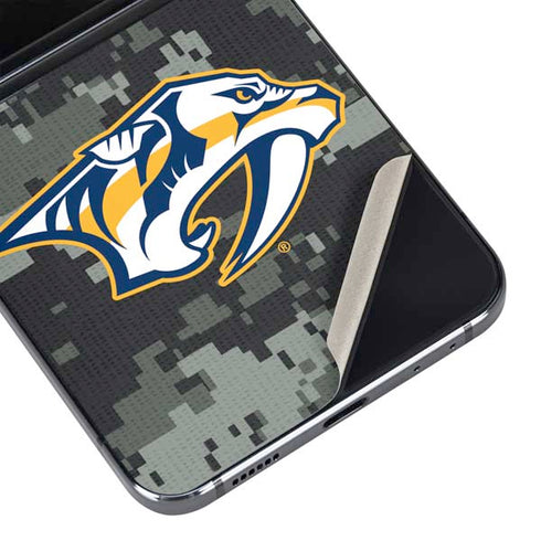 NHL Nashville Predators Camo Galaxy Z Flip5 5G Skin