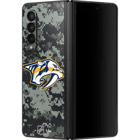 NHL Nashville Predators Camo Galaxy Z Fold3 5G Skin