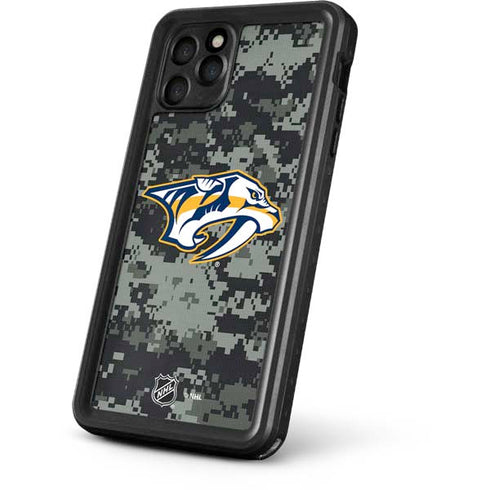 NHL Nashville Predators Camo iPhone 11 Pro Waterproof Case