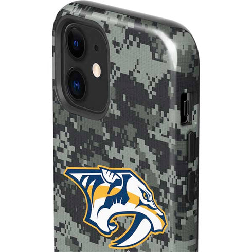 NHL Nashville Predators Camo iPhone 12 Impact Case