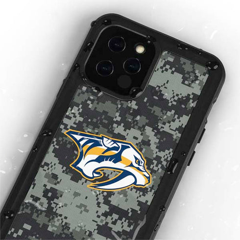 NHL Nashville Predators Camo iPhone 12 Pro Max Waterproof Case