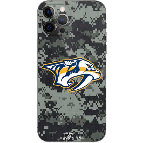 NHL Nashville Predators Camo iPhone 12 Pro Skin