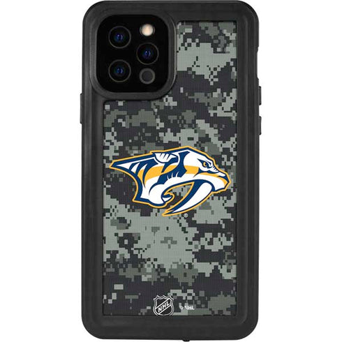 NHL Nashville Predators Camo iPhone 12 Pro Waterproof Case