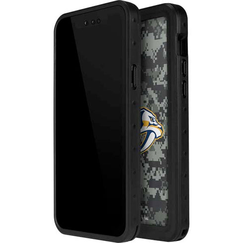 NHL Nashville Predators Camo iPhone 13 Mini Waterproof Case