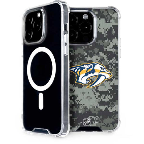 NHL Nashville Predators Camo iPhone 13 Pro MagSafe Case