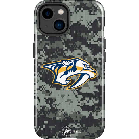NHL Nashville Predators Camo iPhone 15 Plus Impact Case